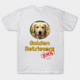 Golden Retrievers Rock! T-Shirt